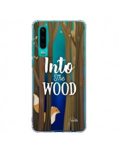 Coque Huawei P30 Into The Wild Renard Bois Transparente -...