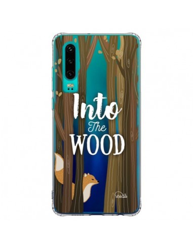 Coque Huawei P30 Into The Wild Renard Bois Transparente - Lolo Santo