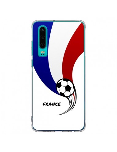 Coque Huawei P30 Equipe France Ballon Football - Madotta