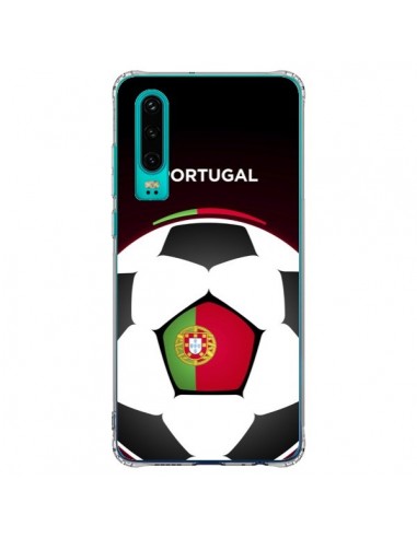 Coque Huawei P30 Portugal Ballon Football -...