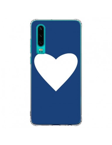 Coque Huawei P30 Coeur Navy Blue Heart - Mary Nesrala