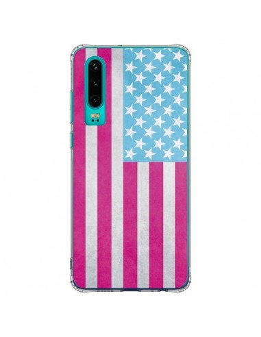 Coque Huawei P30 Drapeau USA Vintage - Mary Nesrala