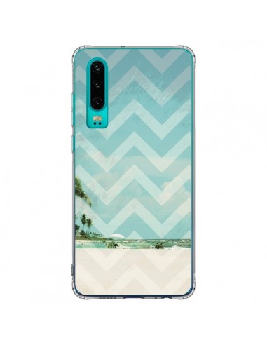 Coque Huawei P30 Chevron Beach Dreams Triangle Azteque - Mary Nesrala