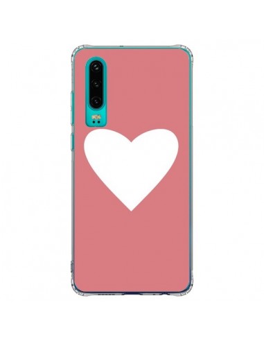 Coque Huawei P30 Coeur Corail - Mary Nesrala