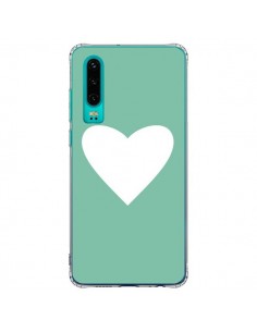 Coque Huawei P30 Coeur Mint Vert - Mary Nesrala
