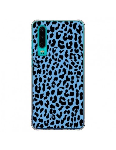 Coque Huawei P30 Leopard Bleu Neon - Mary Nesrala