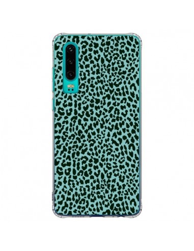 Coque Huawei P30 Leopard Turquoise Neon - Mary Nesrala