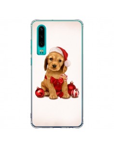 Coque Huawei P30 Chien Dog Pere Noel Christmas Boules...