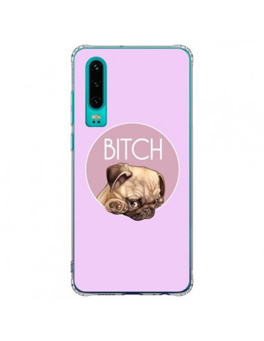 Coque Huawei P30 Bulldog Bitch - Maryline Cazenave