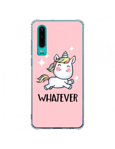 Coque Huawei P30 Licorne Whatever - Maryline Cazenave