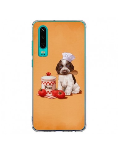 Coque Huawei P30 Chien Dog Pates Pasta Cuisinier - Maryline Cazenave