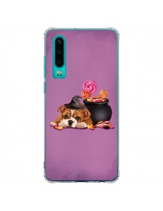 Coque Huawei P30 Chien Dog Halloween Sorciere Chaudron...