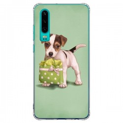Coque Huawei P30 Chien Dog Shopping Sac Pois Vert -...