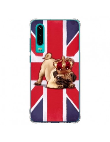 Coque Huawei P30 Chien Dog Anglais UK British Queen King Roi Reine - Maryline Cazenave