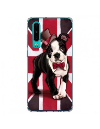 Coque Huawei P30 Chien Dog Anglais UK British Gentleman - Maryline Cazenave