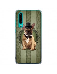 Coque Huawei P30 Chien Dog Bulldog Noeud Papillon Chapeau...