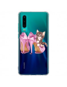 Coque Huawei P30 Chaton Chat Kitten Chaussures Shoes...