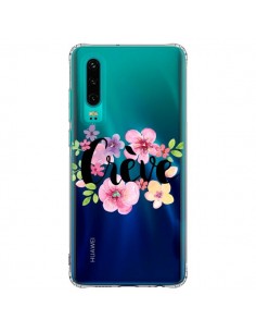 Coque Huawei P30 Crève Fleurs Transparente - Maryline...