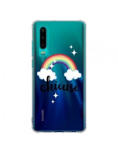 Coque Huawei P30 Chieuse Arc En Ciel Transparente - Maryline Cazenave