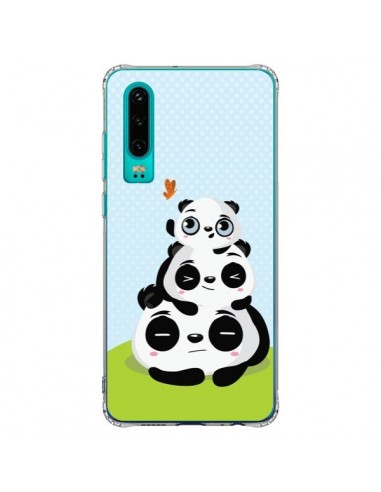 Coque Huawei P30 Panda Famille - Maria Jose Da Luz