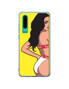 Coque Huawei P30 Pop Art Femme Jaune - Mikadololo