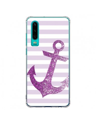 Coque Huawei P30 Ancre Rose Navire - Monica Martinez