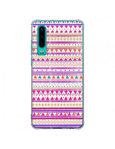 Coque Huawei P30 Bandana Rose Azteque - Monica Martinez