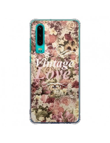 Coque Huawei P30 Vintage Love Flower - Monica Martinez