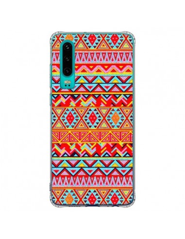 Coque Huawei P30 India Style Pattern Bois Azteque - Maximilian San