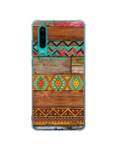 Coque Huawei P30 Indian Wood Bois Azteque - Maximilian San