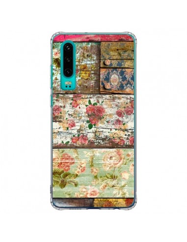 Coque Huawei P30 Lady Rococo Bois Fleur - Maximilian San