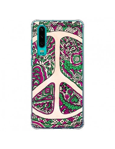 Coque Huawei P30 Peace and Love Azteque Vainilla - Maximilian San