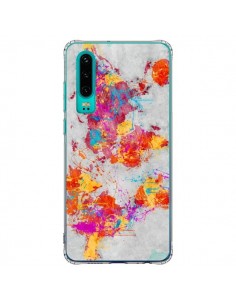 Coque Huawei P30 Terre Map Monde Mother Earth Crying -...
