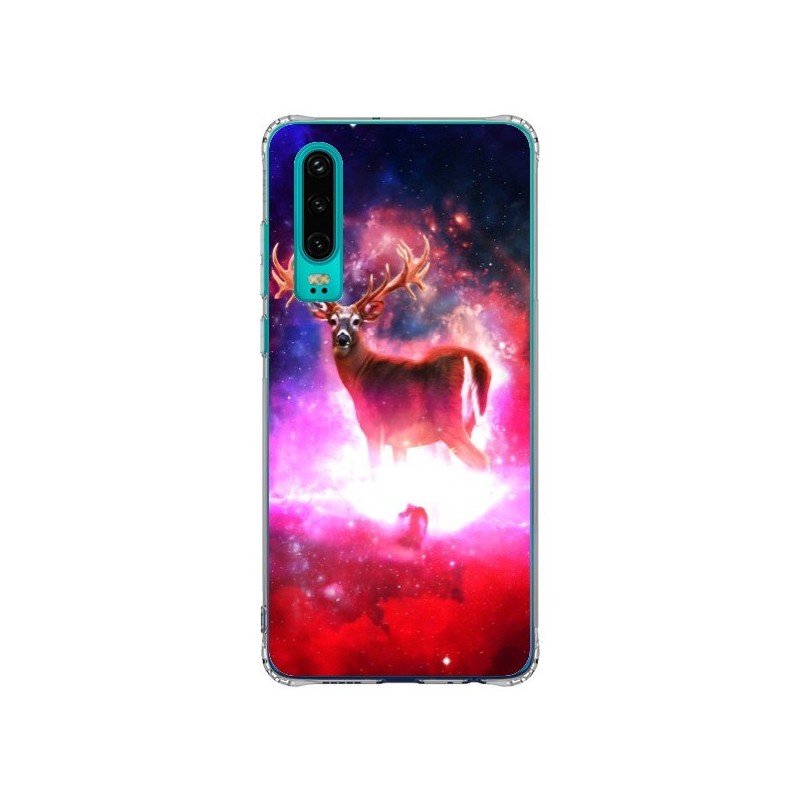 Coque Huawei P30 Cosmic Deer Cerf Galaxy - Maximilian San