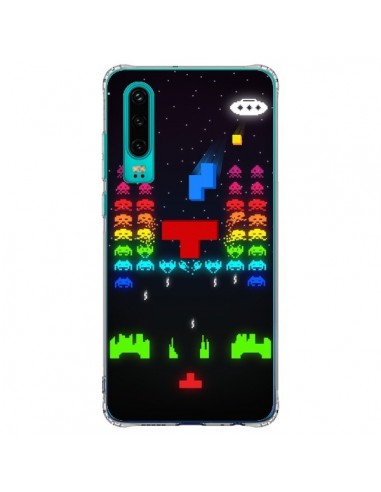 Coque Huawei P30 Invatris Space Invaders Tetris Jeu - Maximilian San