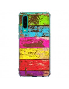 Coque Huawei P30 Bois Coloré Vintage - Maximilian San