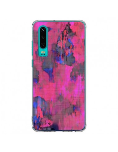 Coque Huawei P30 Fleurs Rose Lysergic Pink - Maximilian San