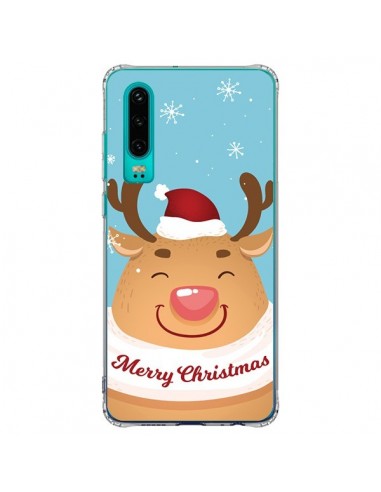 Coque Huawei P30 Renne de Noël Merry Christmas - Nico