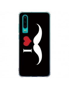 Coque Huawei P30 I Love Moustache - Nico