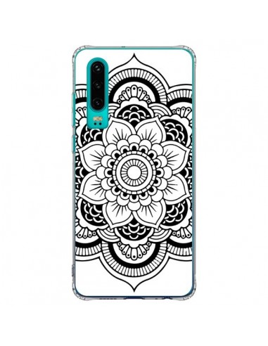 Coque Huawei P30 Mandala Noir Azteque - Nico