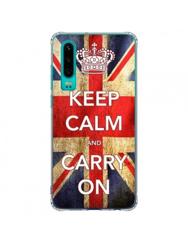 Coque Huawei P30 Keep Calm and Carry On - Nico