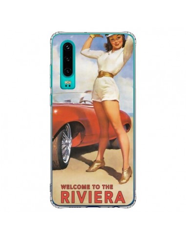 Coque Huawei P30 Welcome to the Riviera Vintage Pin Up - Nico