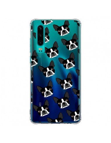 Coque Huawei P30 Chiens Boston Terrier Transparente - Pet Friendly