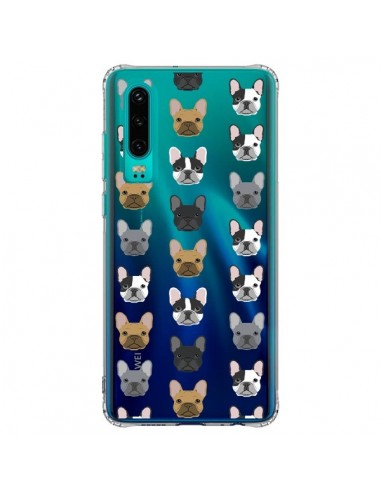 Coque Huawei P30 Chiens Bulldog Français Transparente - Pet Friendly