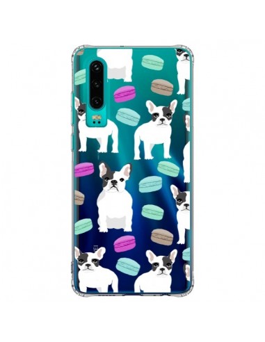 Coque Huawei P30 Chiens Bulldog Français Macarons Transparente - Pet Friendly