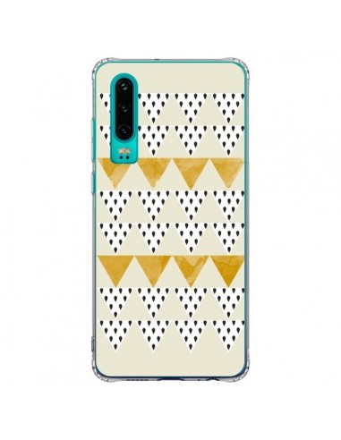 Coque Huawei P30 Triangles Or Garland Gold -...