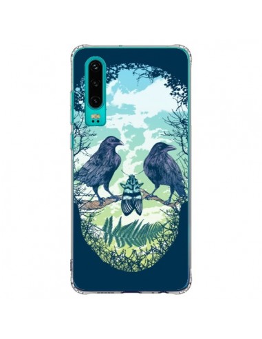 Coque Huawei P30 Tête de Mort Nature - Rachel Caldwell