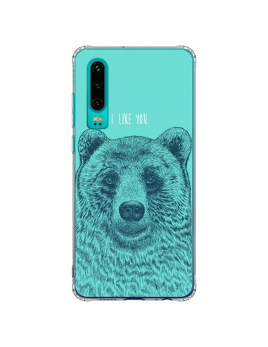 Coque Huawei P30 Bear Ours I like You - Rachel Caldwell