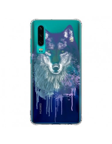 Coque Huawei P30 Loup Wolf Animal Transparente - Rachel Caldwell