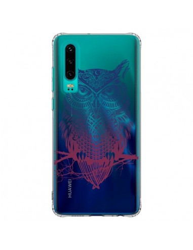 Coque Huawei P30 Hibou Chouette Owl Transparente - Rachel Caldwell